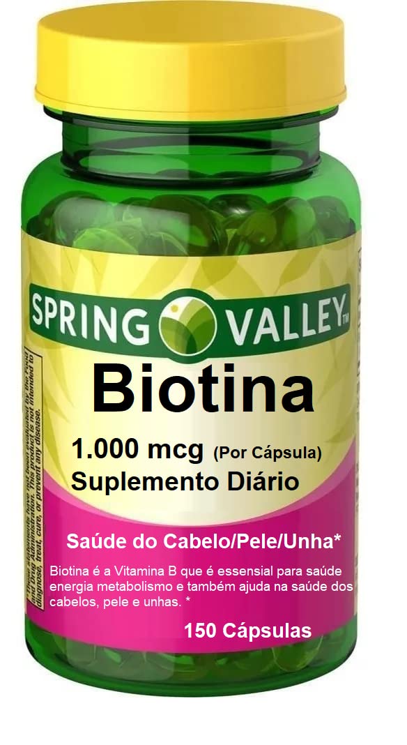 Spring Valley Biotin 1000 mcg Tablets, 150 Tablets