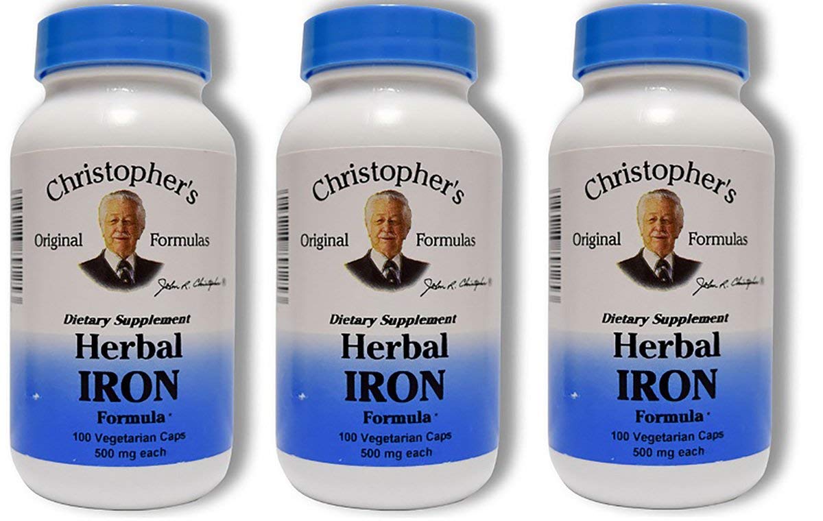 Christophers Original Formulas Herbal Iron Formula Capsule 3 Capsules