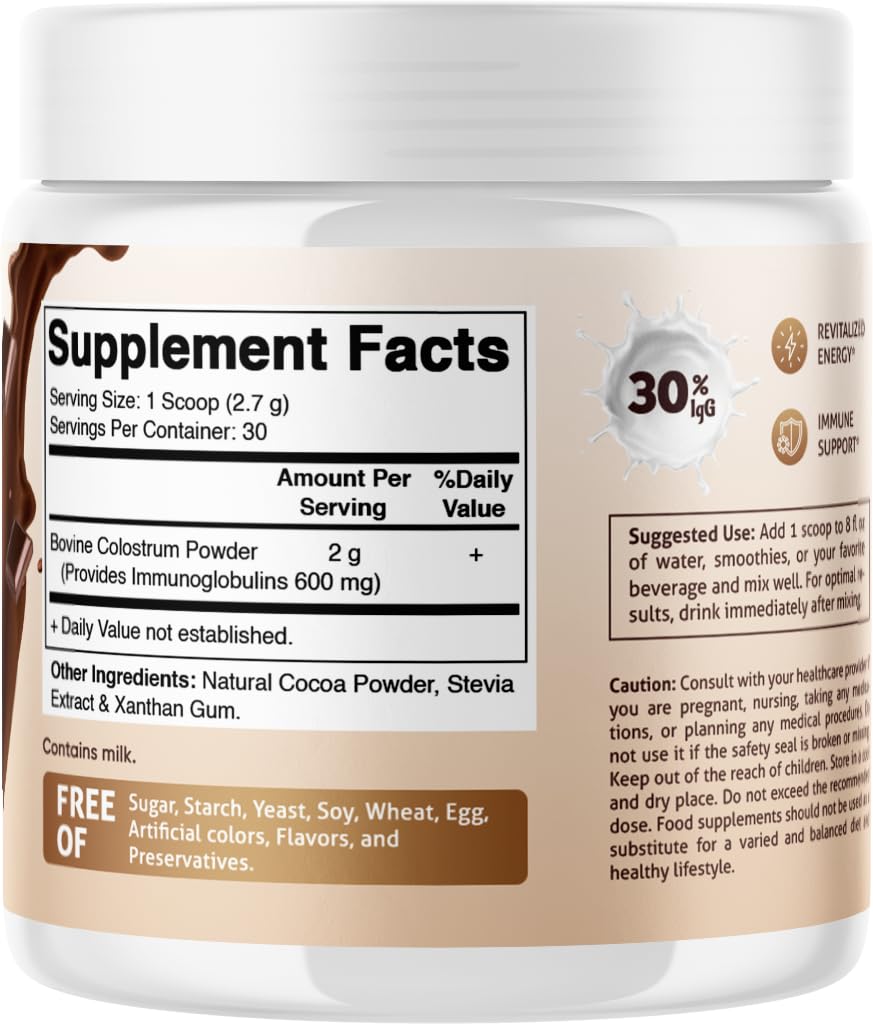 Vitamatic Bovine Colostrum Powder 2.32 Ounce
