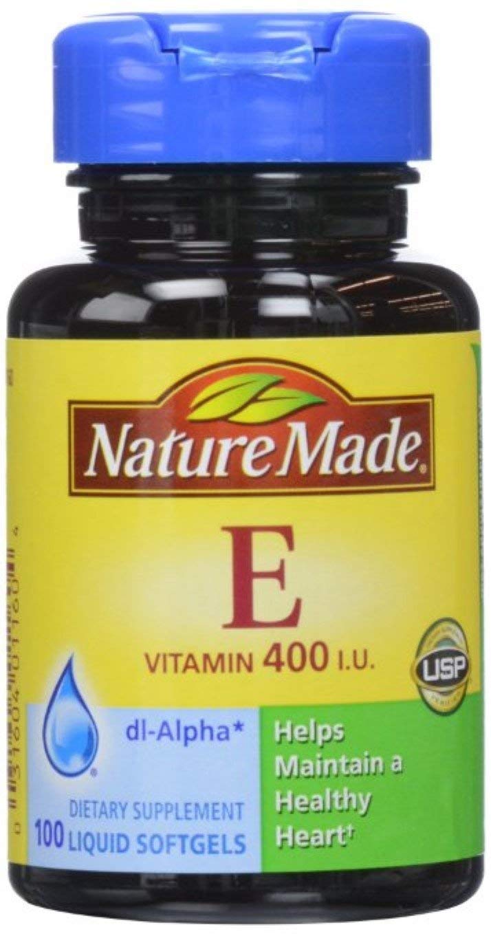 Nature Made dl-Alpha Vitamin E 400 IU Softgels, Pack of 4