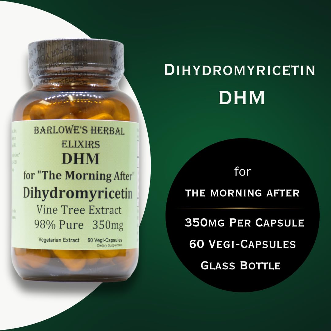 Barlow's Herbal Elixirs Dihydromyricetin (DHM) Capsule, 60 Veggie Capsules