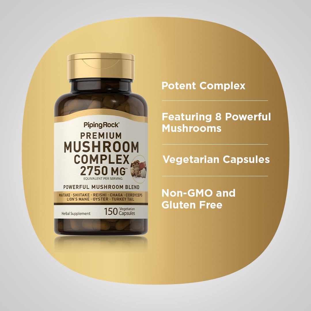 Piping Rock Mushroom Complex Capsules 150 Count