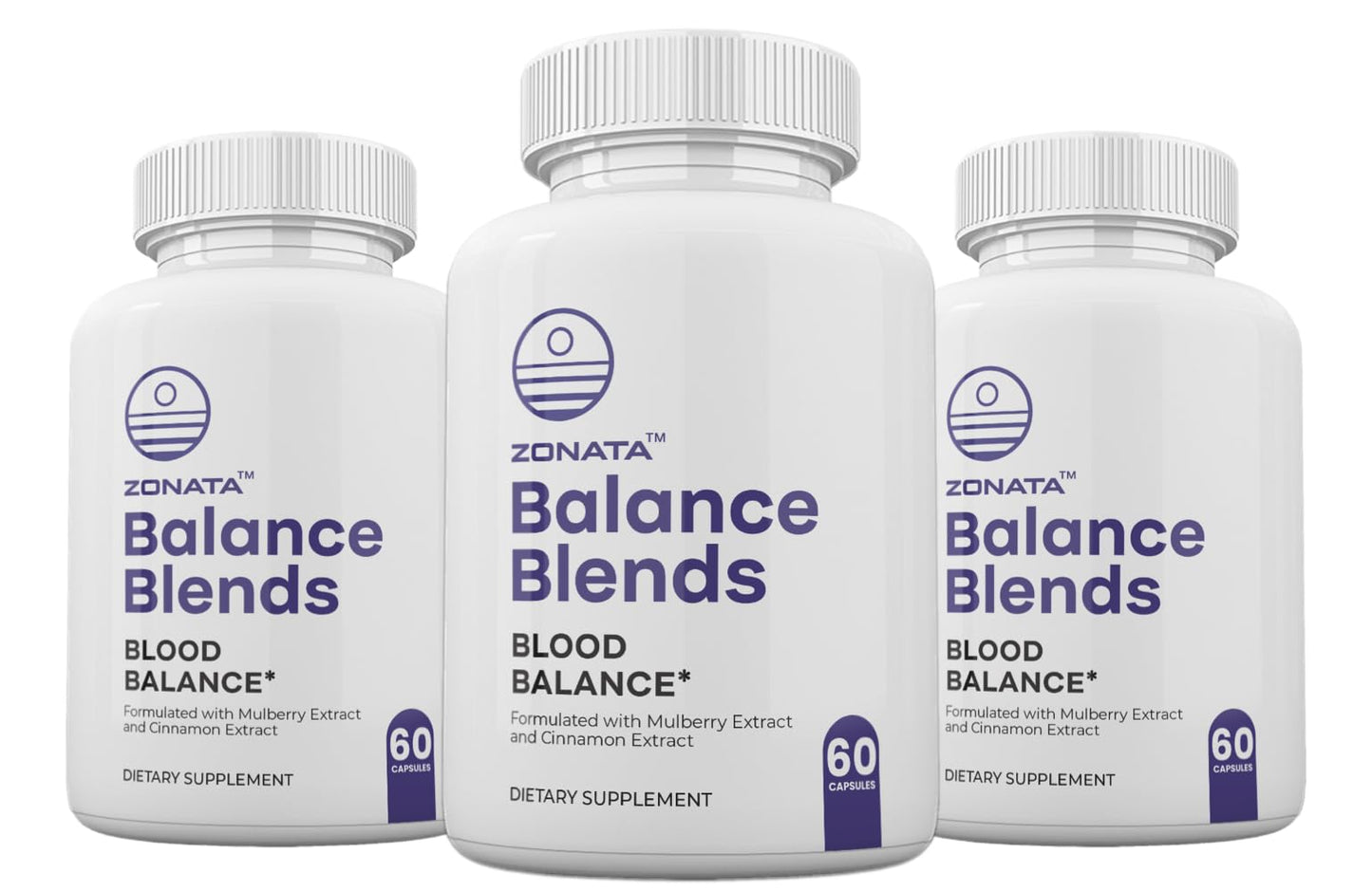 Zonata Balance Blends Blood Balance and Blood Optimizer Premium Formula Capsules, 180 Capsules