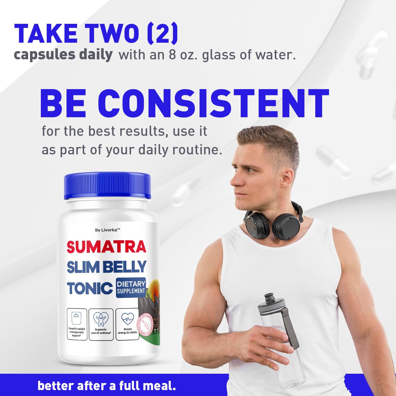 LIVORKA Sumatra Slim Belly Tonic Capsule, 60 Count
