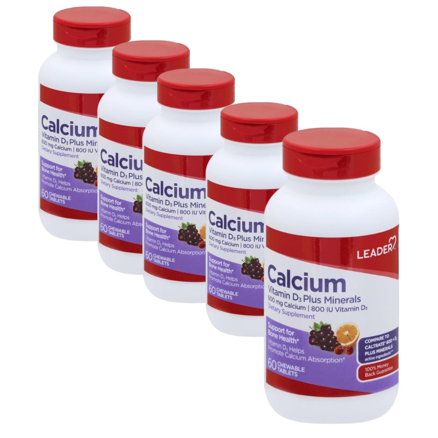 Leader Calcium Vitamin D3 Plus Minerals 300 Tablets
