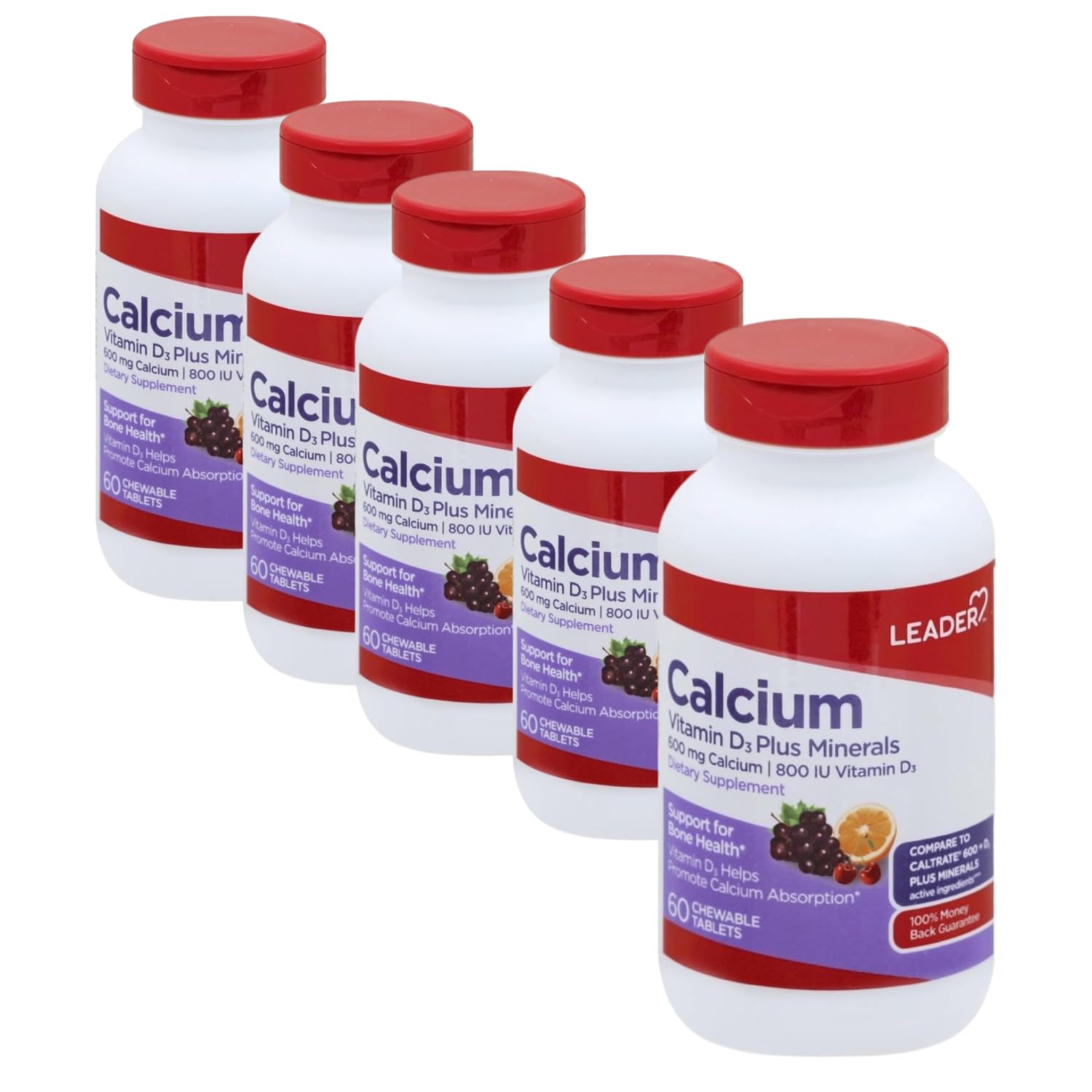Leader Calcium Vitamin D3 Plus Minerals 300 Tablets