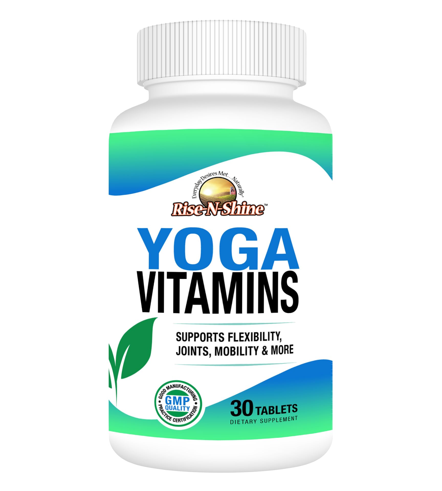 Rise-N-Shine Yoga Vitamins Joint and Mobility Supplement Tablets, 30 Count