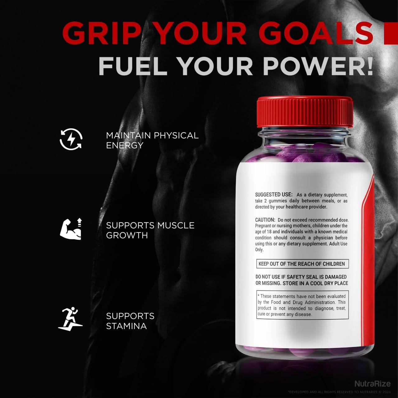 NutraRize Nitro Fuel X Gummies 60 Count