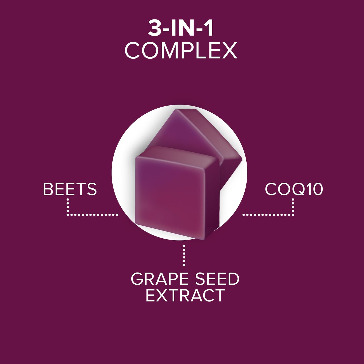 Qunol Beets Chews for Blood Pressure Support Chewable, 60 Count