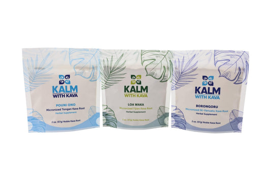 KALM Quick Micronized Kava Sampler Powders 4 oz