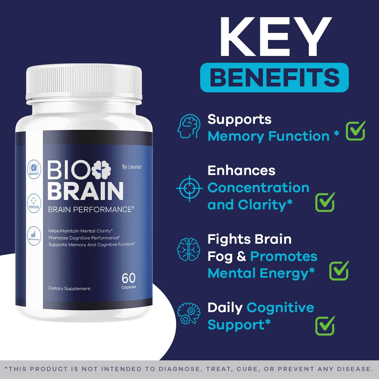 LIVORKA Bio Brain Capsules 180 Capsules