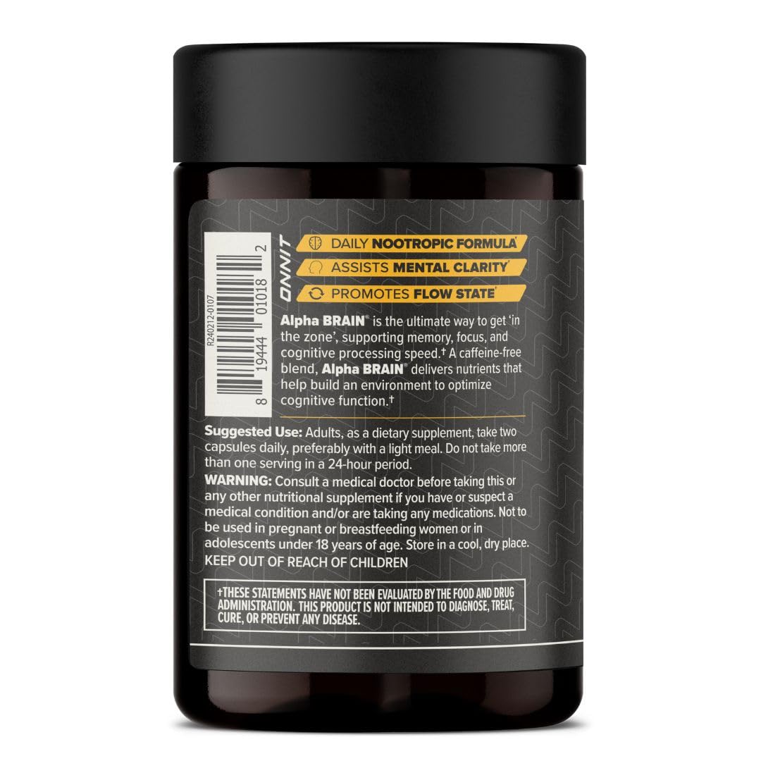 ONNIT Alpha Brain Nootropic Capsules, 270 Capsules