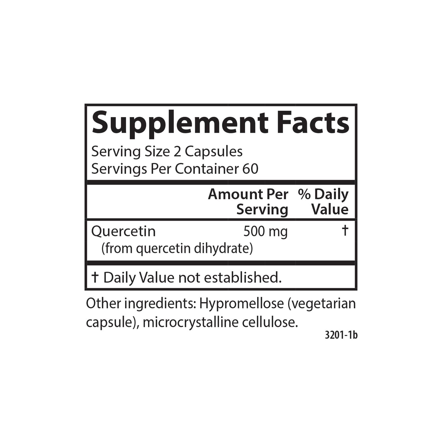 Carlson Quercetin 500 mg Capsules, 120 Count