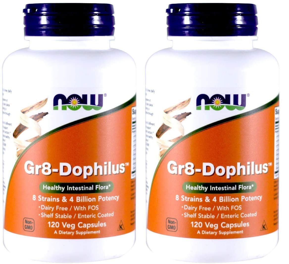 NOW Foods Gr8-Dophilus Healthy Intestinal Flora Capsules 240