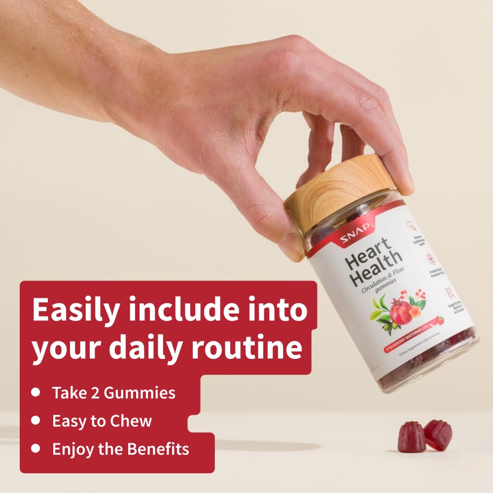 Snap Supplements Heart Health Gummies CoQ10 2-Pack