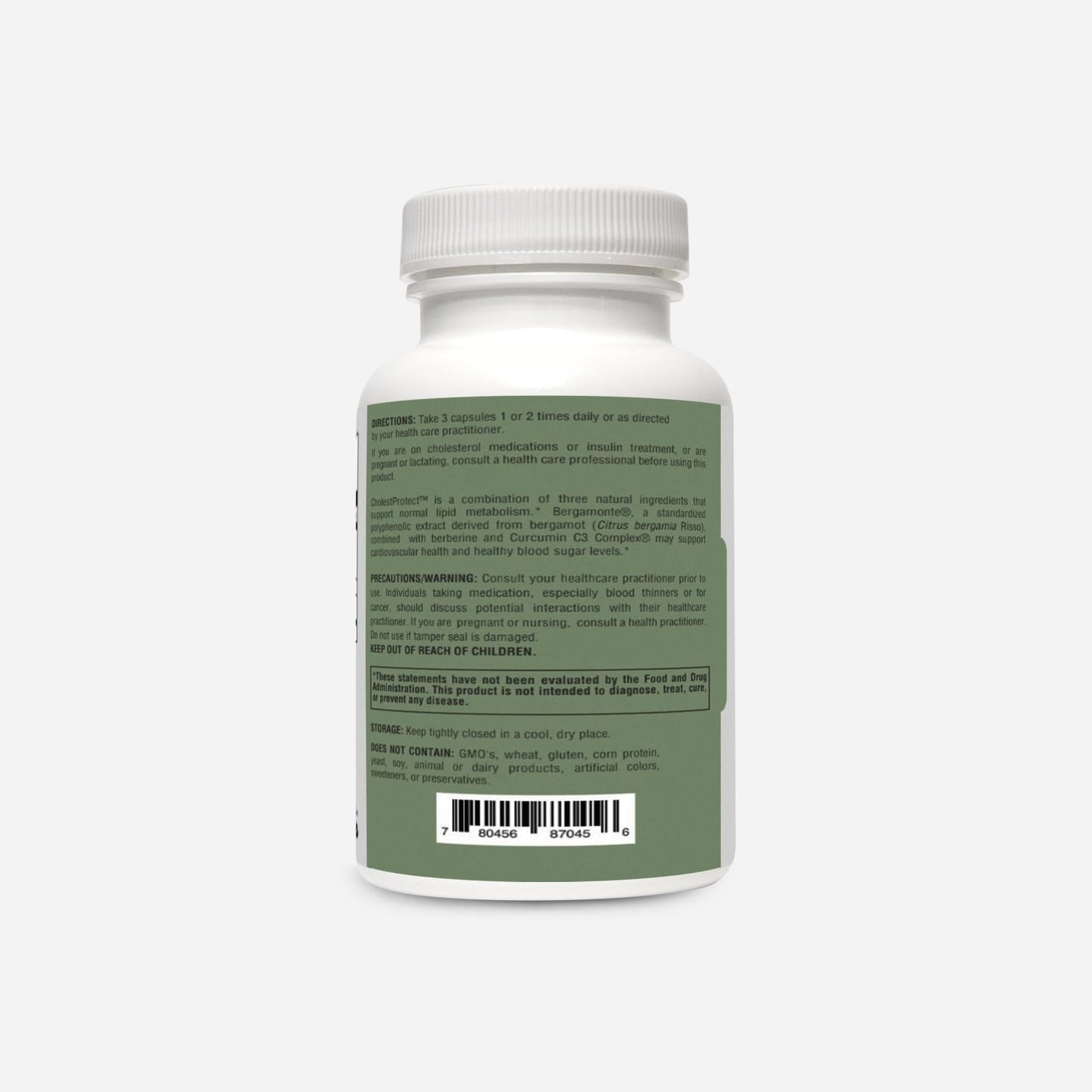 HormoneSynergy Cholest Protect - Citrus Bergamot - Bergamonte®, Berberine and Curcumin C3 Complex® Capsules, 90 Count