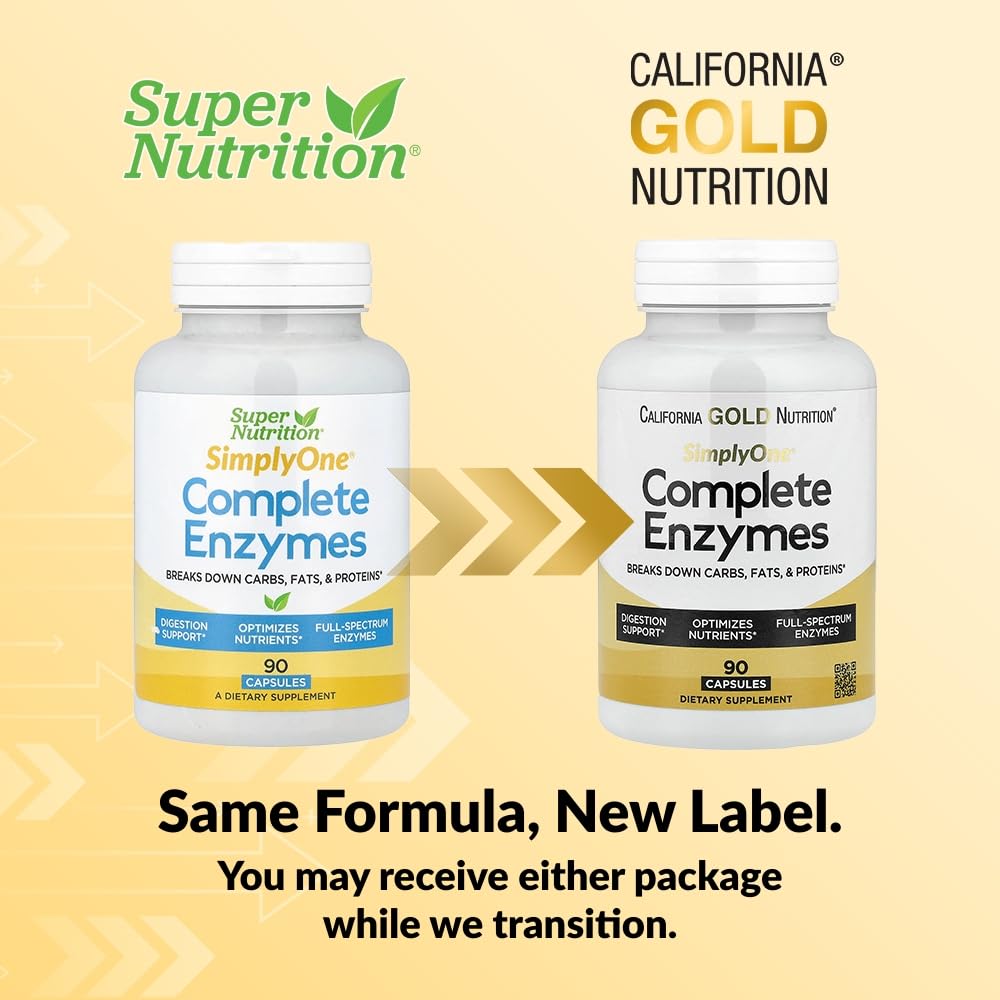 SuperNutrition Simply One Complete Enzyme Spectrum Capsule 90 Count