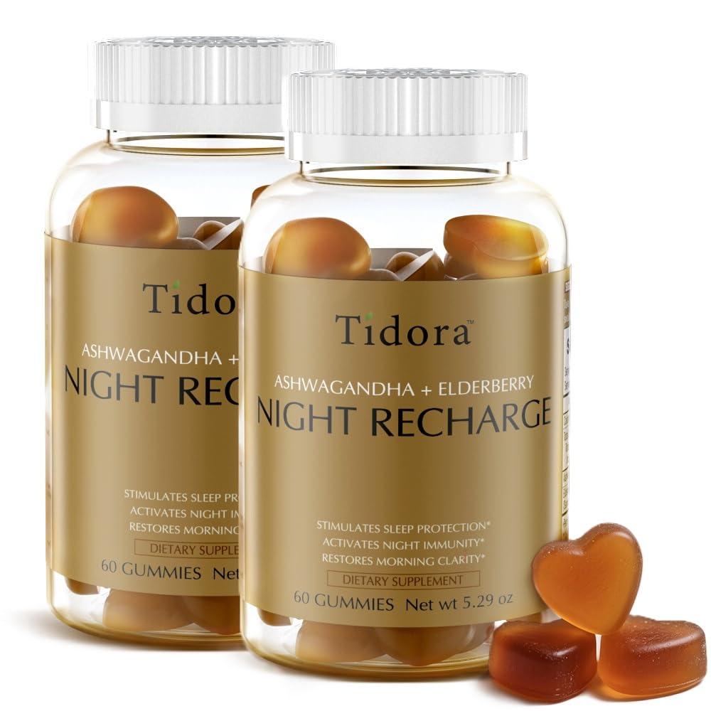 Tídora Nighttime Hydration Natural Sleep Gummies 60 Count