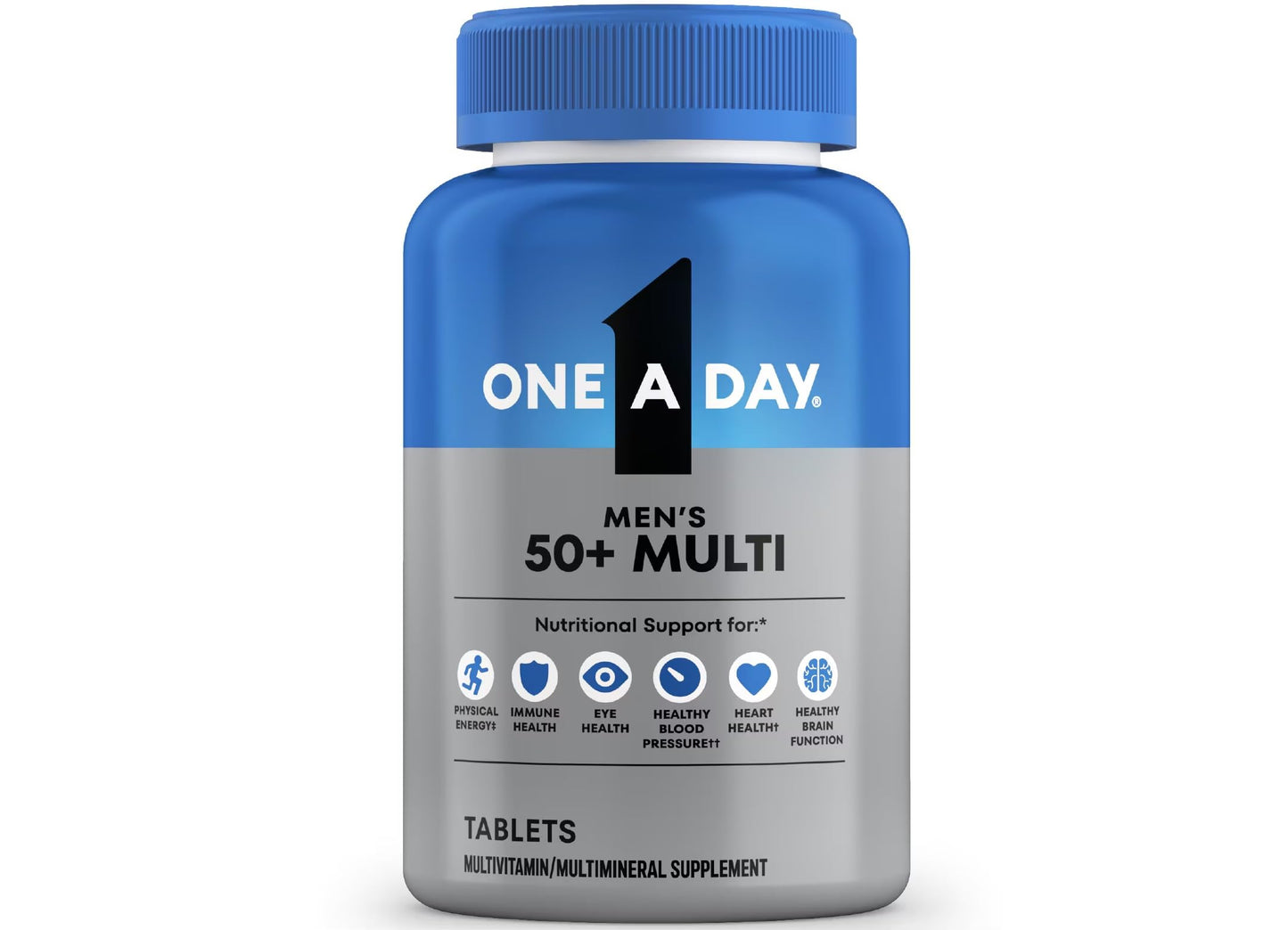 ONE A DAY Men's 50+ Advantage Multivitamins Tablet, 65 Count