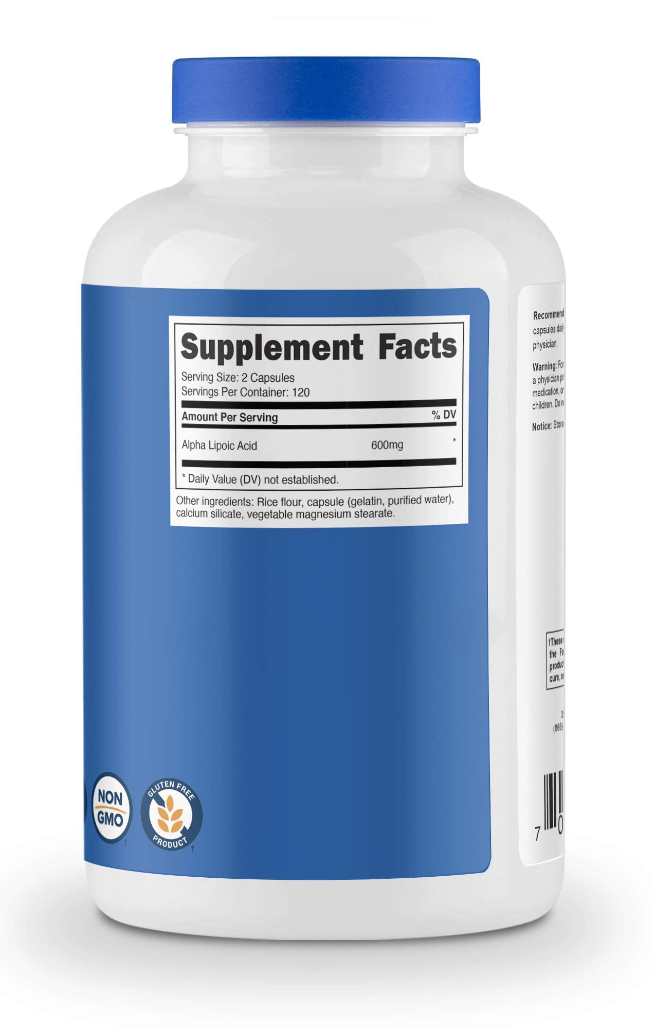 Nutricost Alpha Lipoic Acid 600mg 240 Capsules & Acetyl L-Carnitine 500mg 180 Capsules, 420 Capsules Total