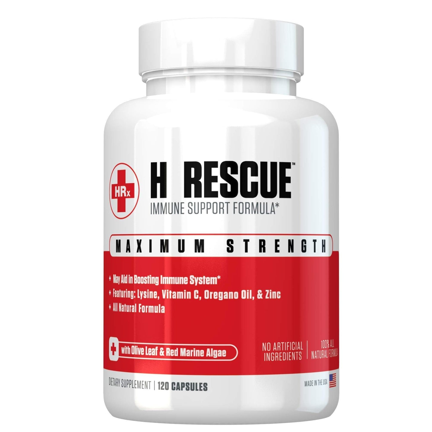 Re+Gen Nutrition H Rescue Immune Support, 120 Capsules