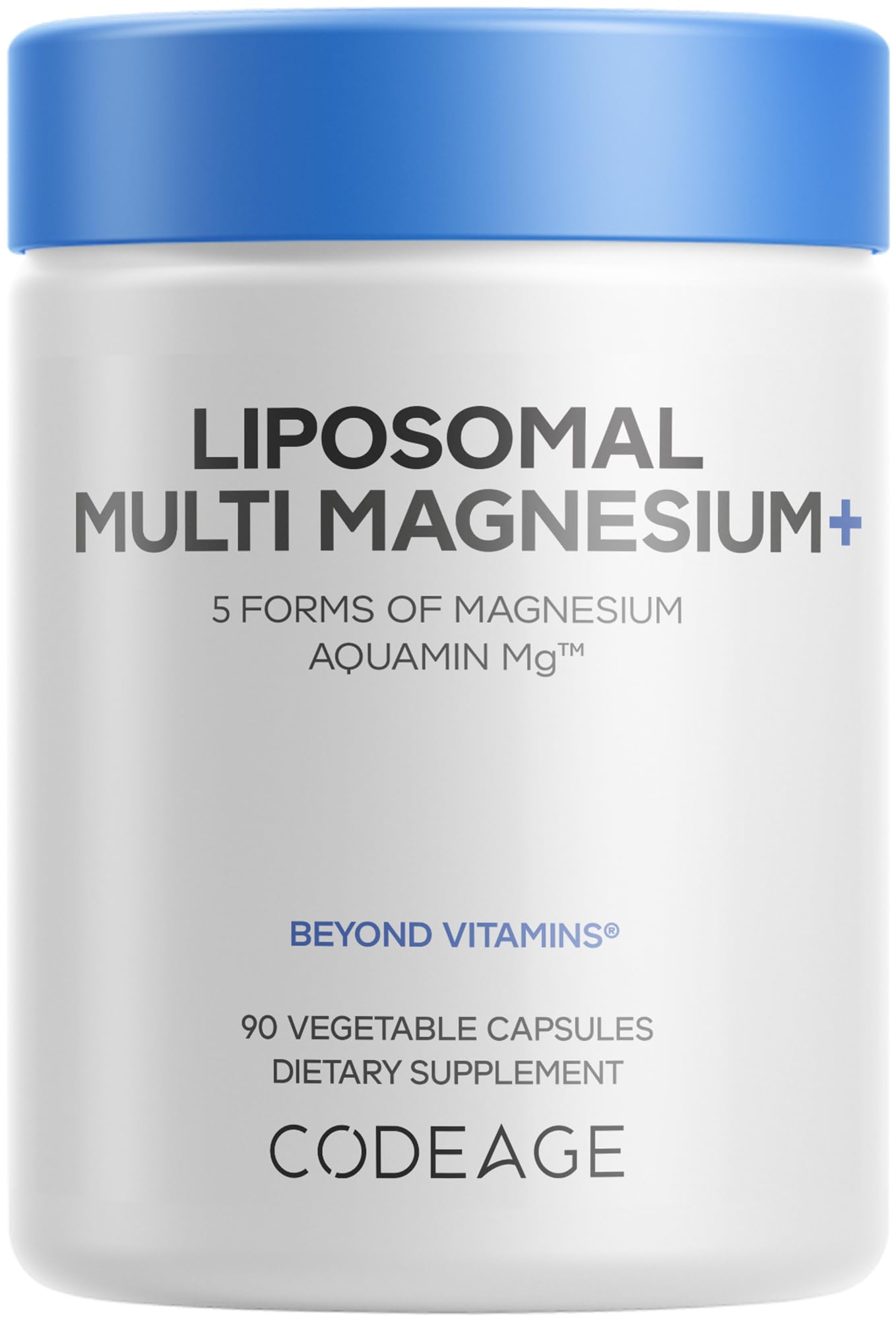Codeage Liposomal Multi Magnesium, 5 Forms, Vitamin B6, Folate, 90 Capsules