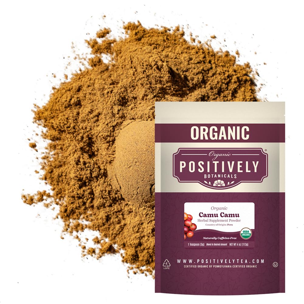 Organic Positively Tea Company Camu Camu Powder, 4 Ounce