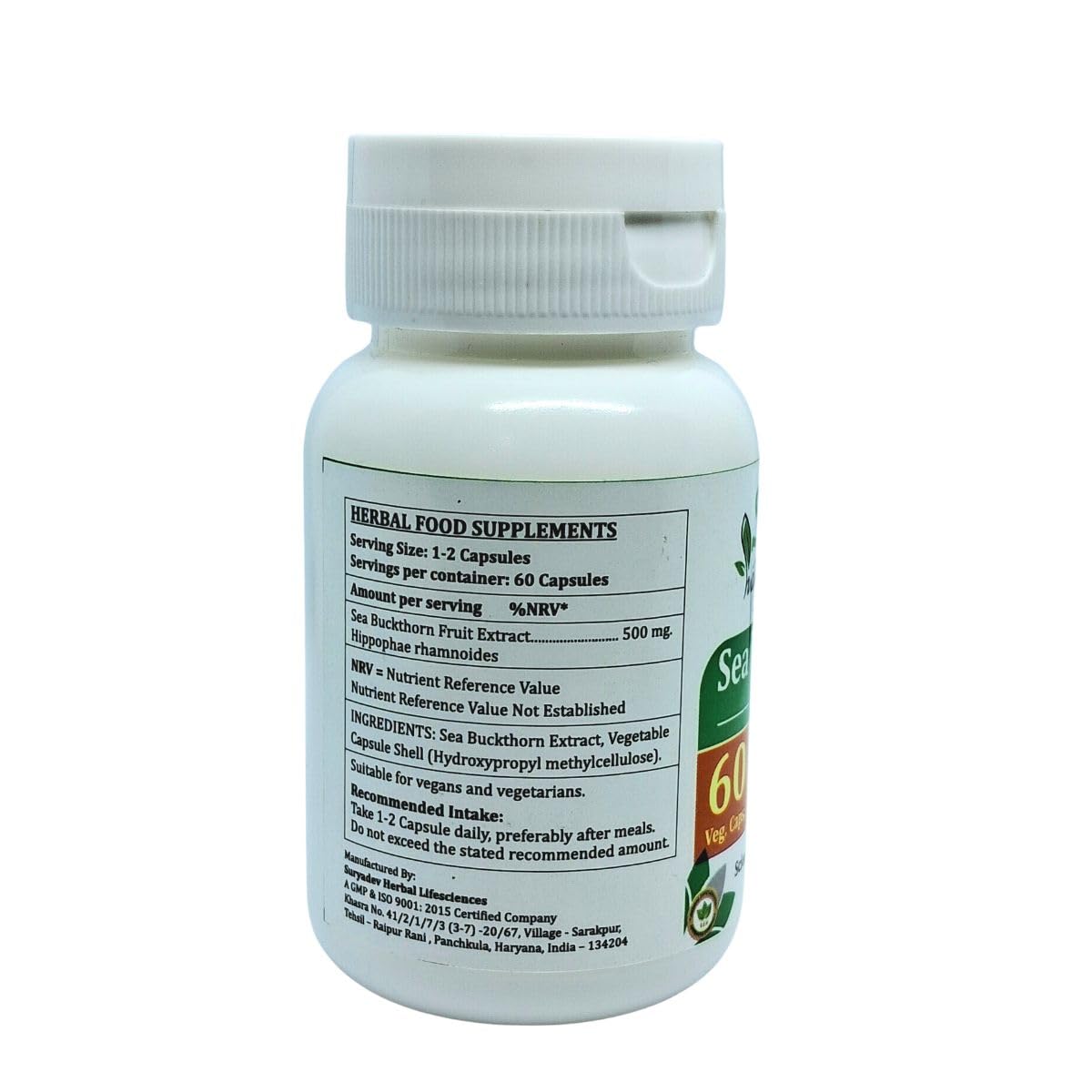 Satya Naturals Sea Buchthorn Forte Capsules 500 mg, 240 Capsules