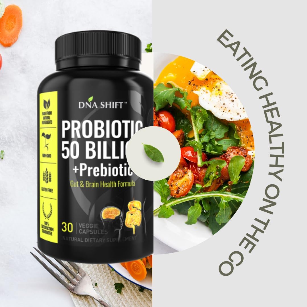 DNA SHIFT Probiotics for Women and Men Capsules, 30 Count