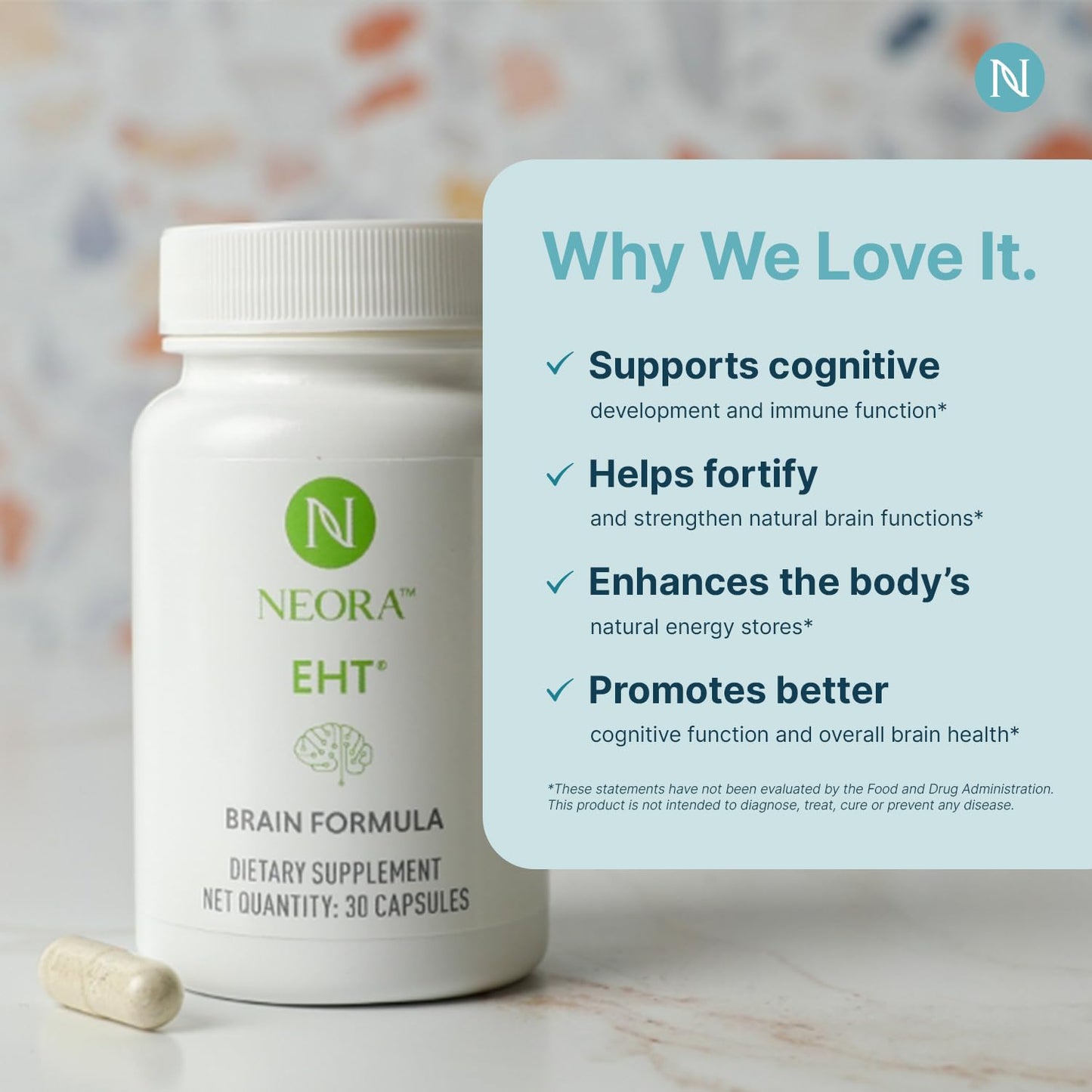 NEORA EHT Brain Formula Capsule, 30 Count