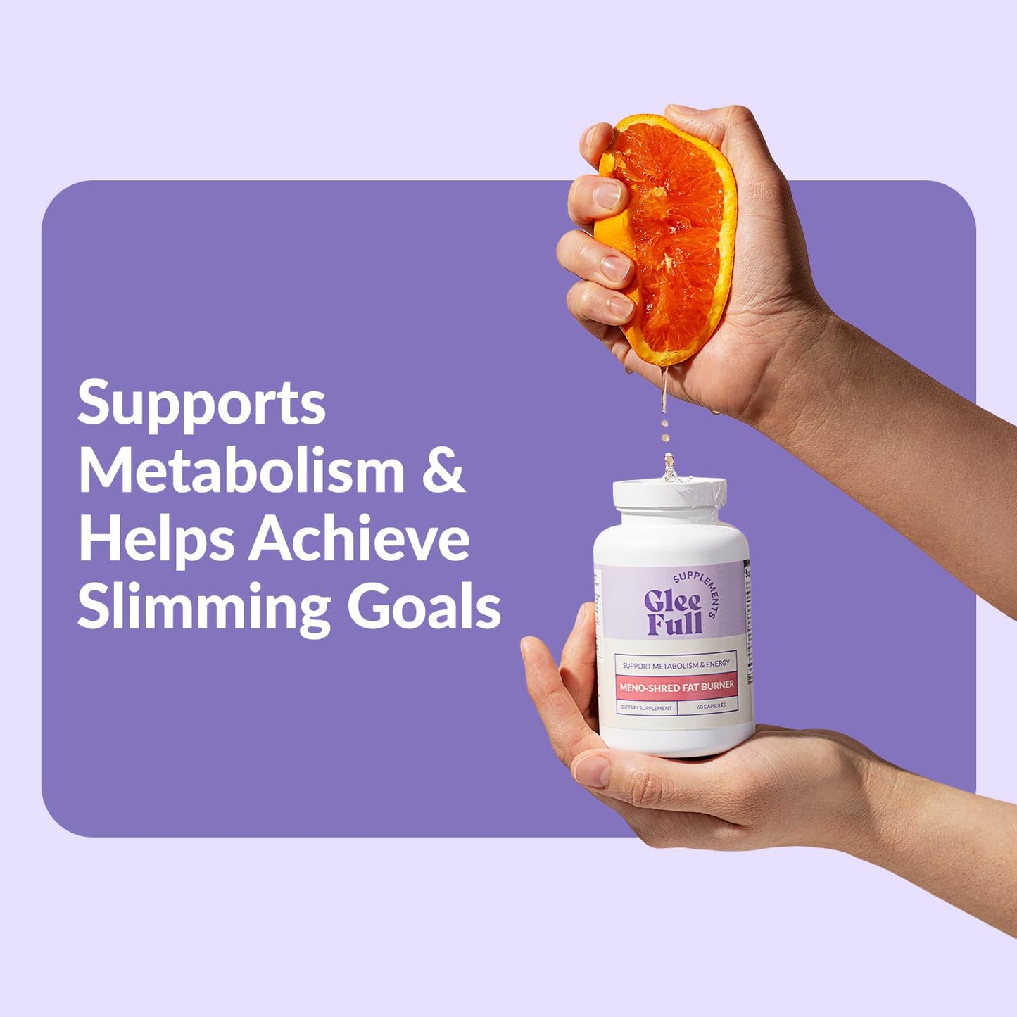 GLEEFULL SUPPS Meno Shred Fat Burner Capsules 60