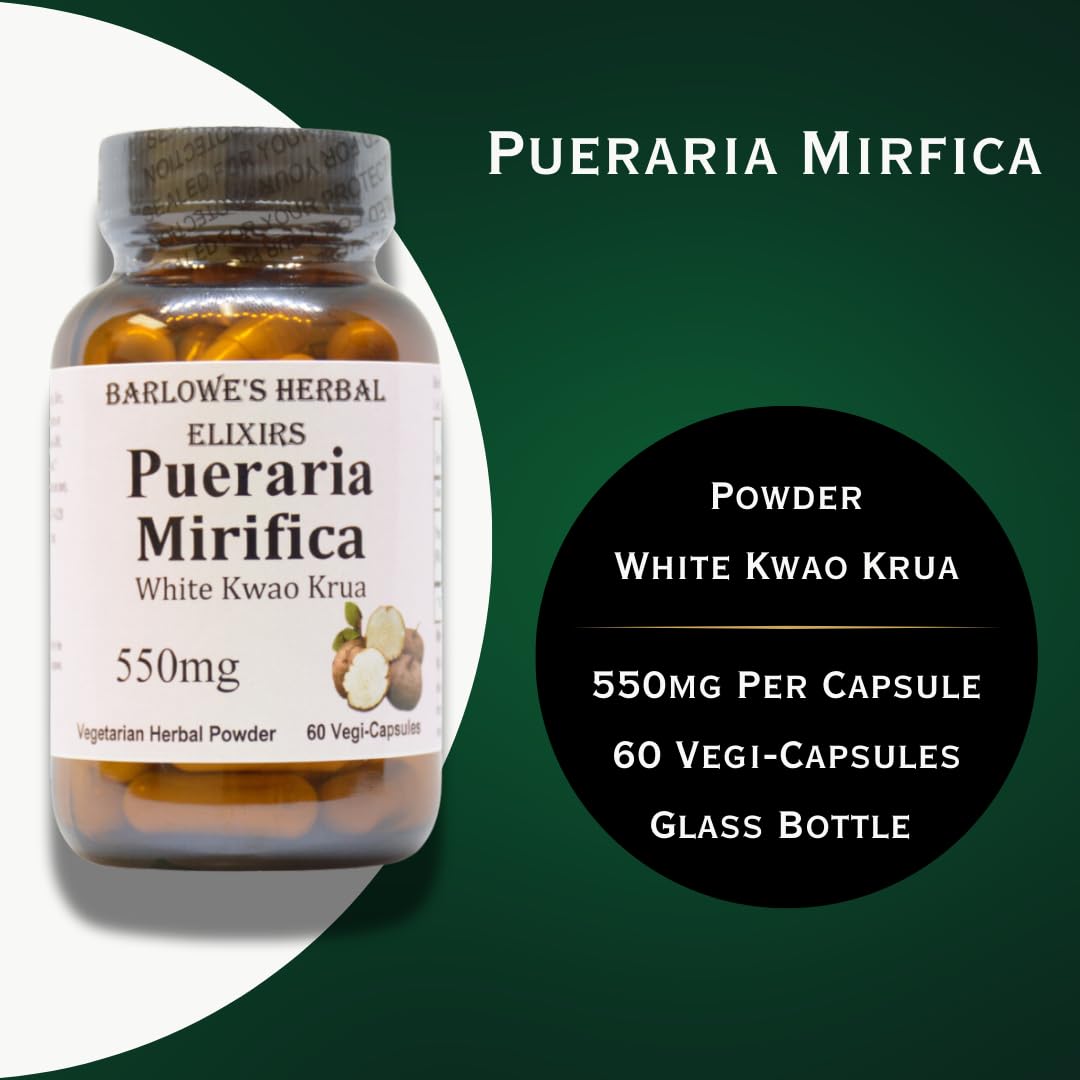 Barlowe's Herbal Elixirs Pueraria Mirifica 550 mg Per Capsule Capsules 60 Count