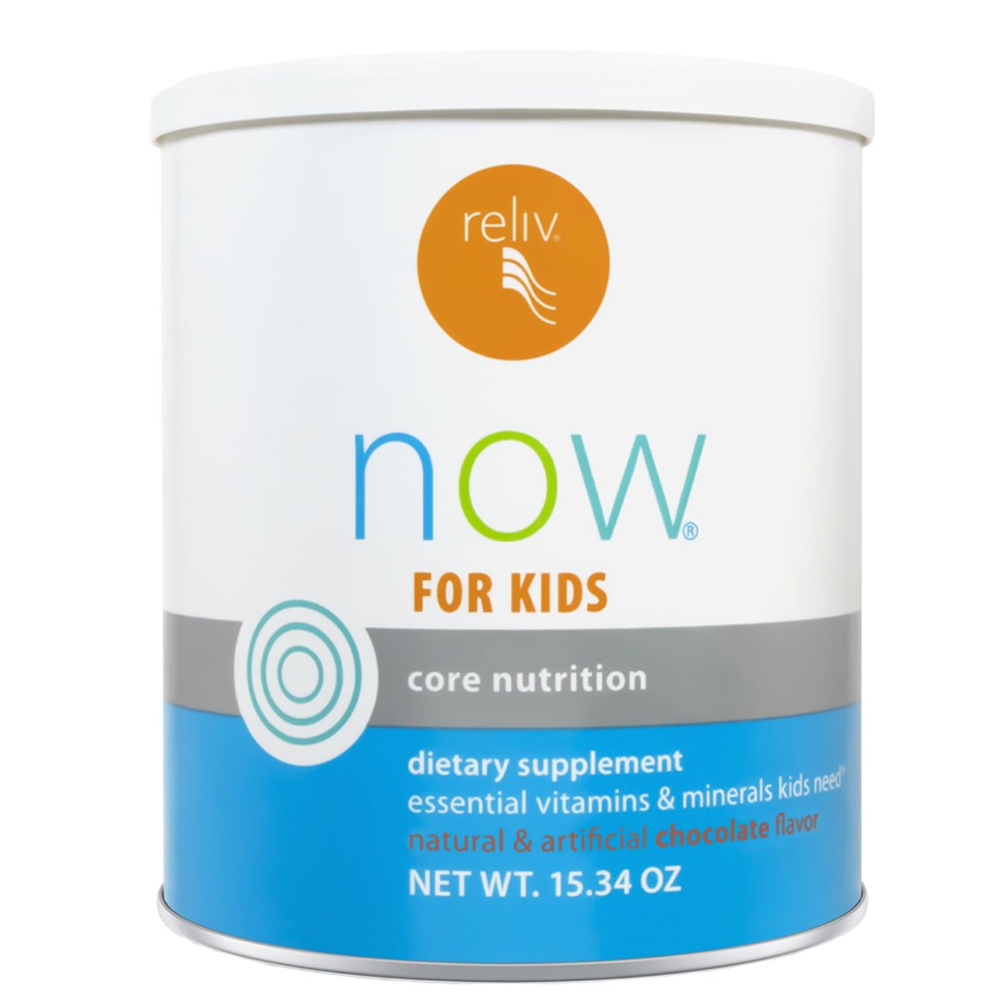 RELIV Now for Kids Chocolate Nutritional Shake Powder 15.34 oz