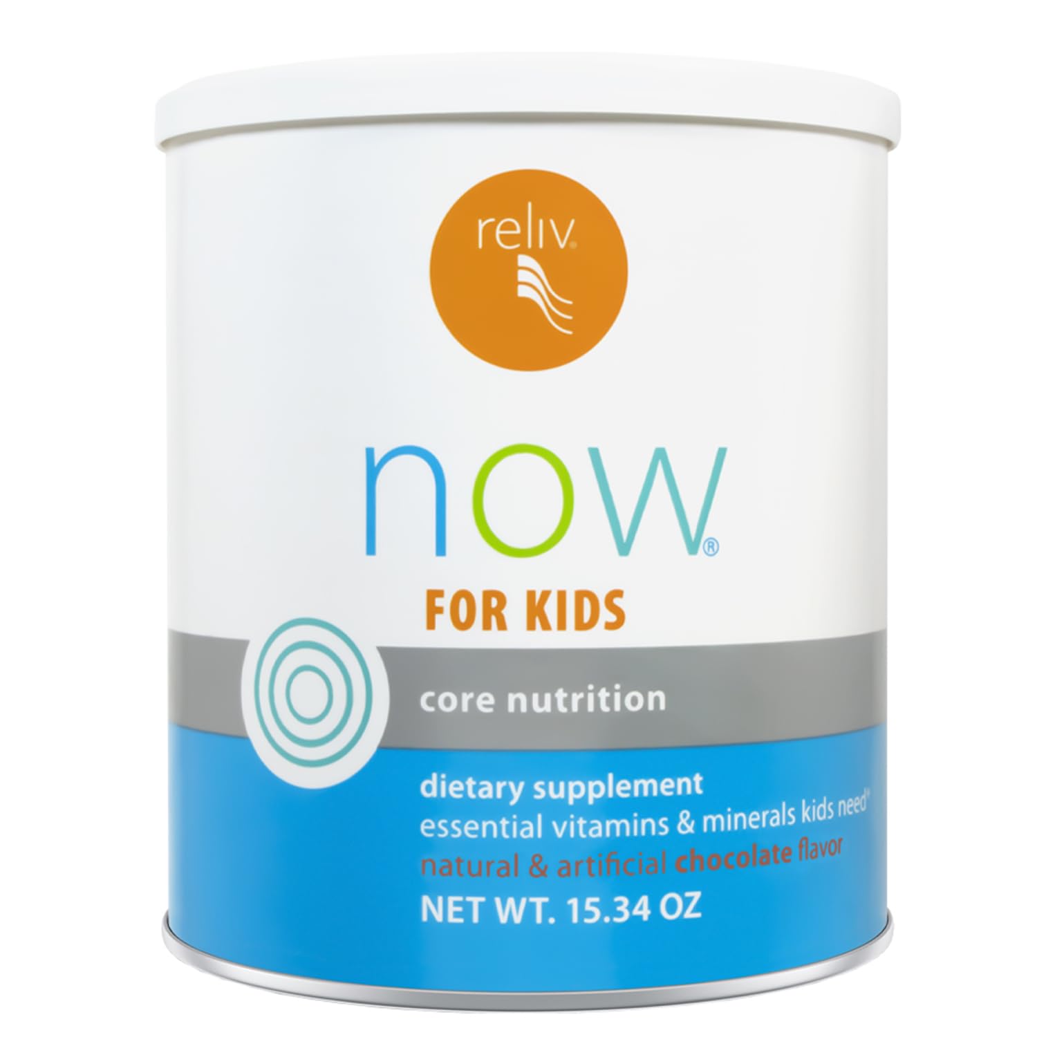 RELIV Now for Kids Chocolate Nutritional Shake Powder 15.34 oz