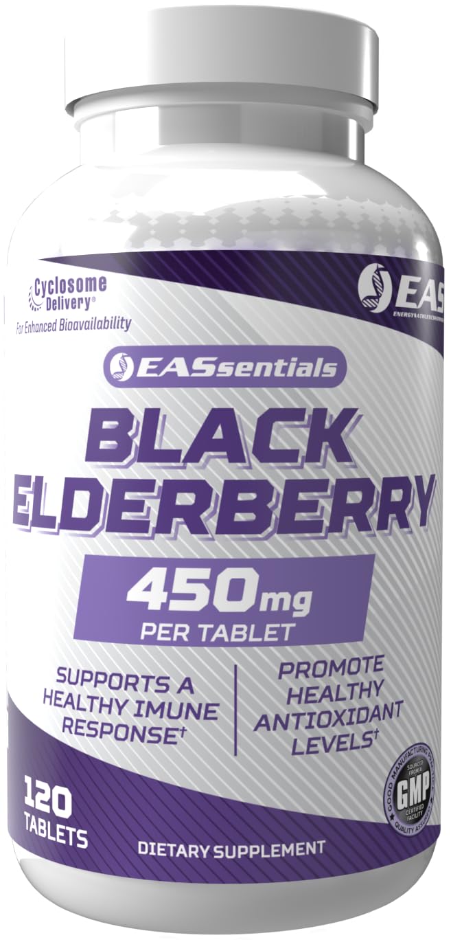 Experimental and Applied Sciences EAS Black Elderberry 450mg Tablets 120