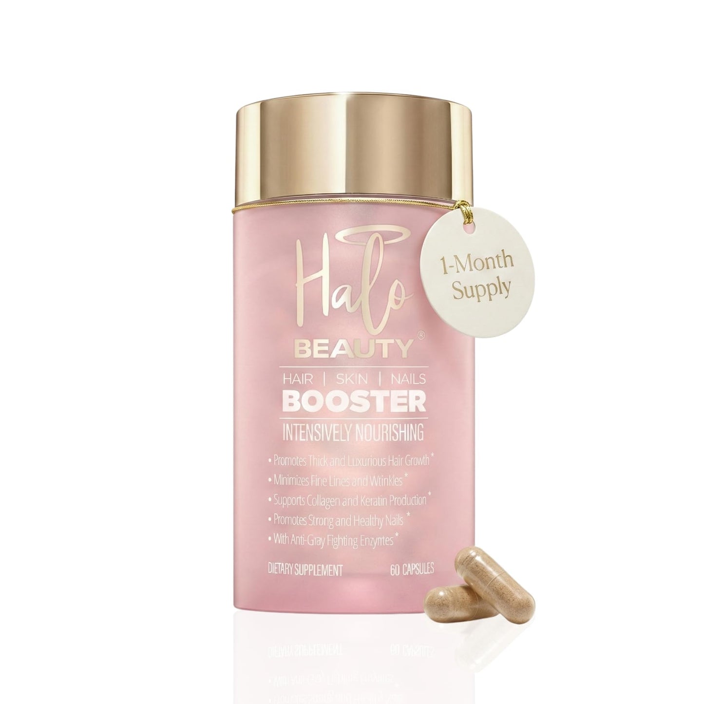 Halo Beauty Hair Skin & Nails Supplement Capsule 60 Count