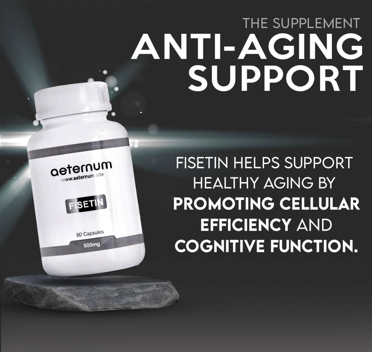 aeternum Fisetin 500mg Capsule, 60 Count
