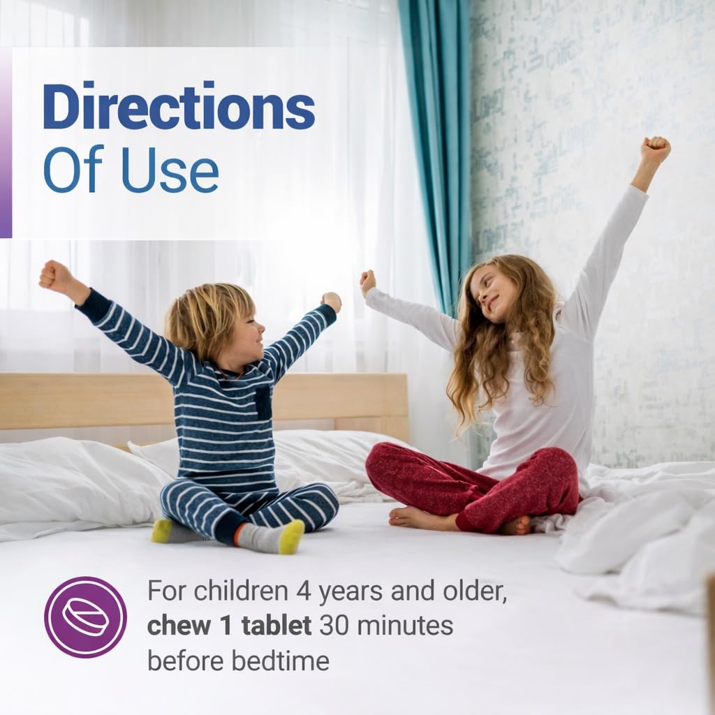Nested Naturals Luna Kids Sugar-Free Sleep Aid Tablets, 120 Count