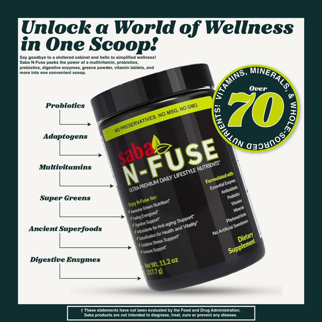 Saba N-Fuse™ Super Greens Powder, 318