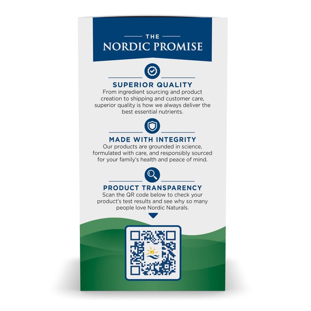 Nordic Naturals Mood Support Omega-3 1400mg EPA+DHA Softgel 60 Count