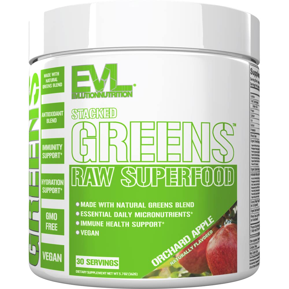 Evlution Stacked Greens Raw Superfood Powder 5.7 oz