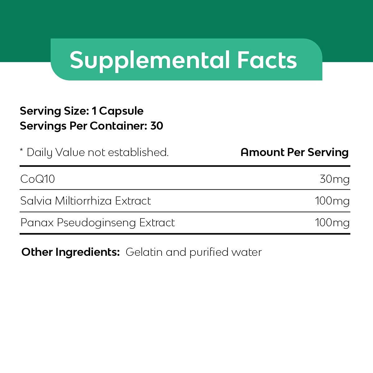 Best in Nature VigorHeart The Natural Heart Supplements with CoQ10, Salvia Miltiorrhiza, and Panax Pseudoginseng Capsules, 30 Count