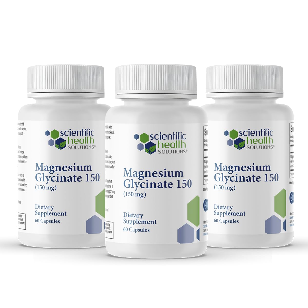Scientific Health Solutions Magnesium Glycinate 150 mg Capsules 180 Count