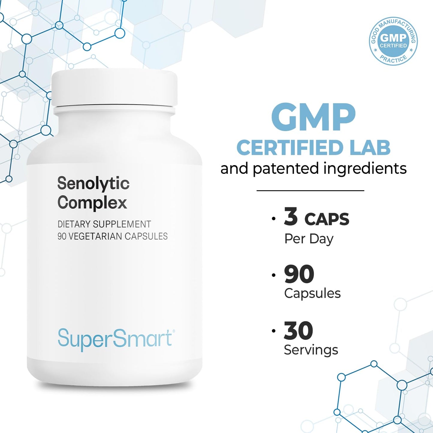 Supersmart Senolytic Complex Capsule 90 Vegetarian Capsules
