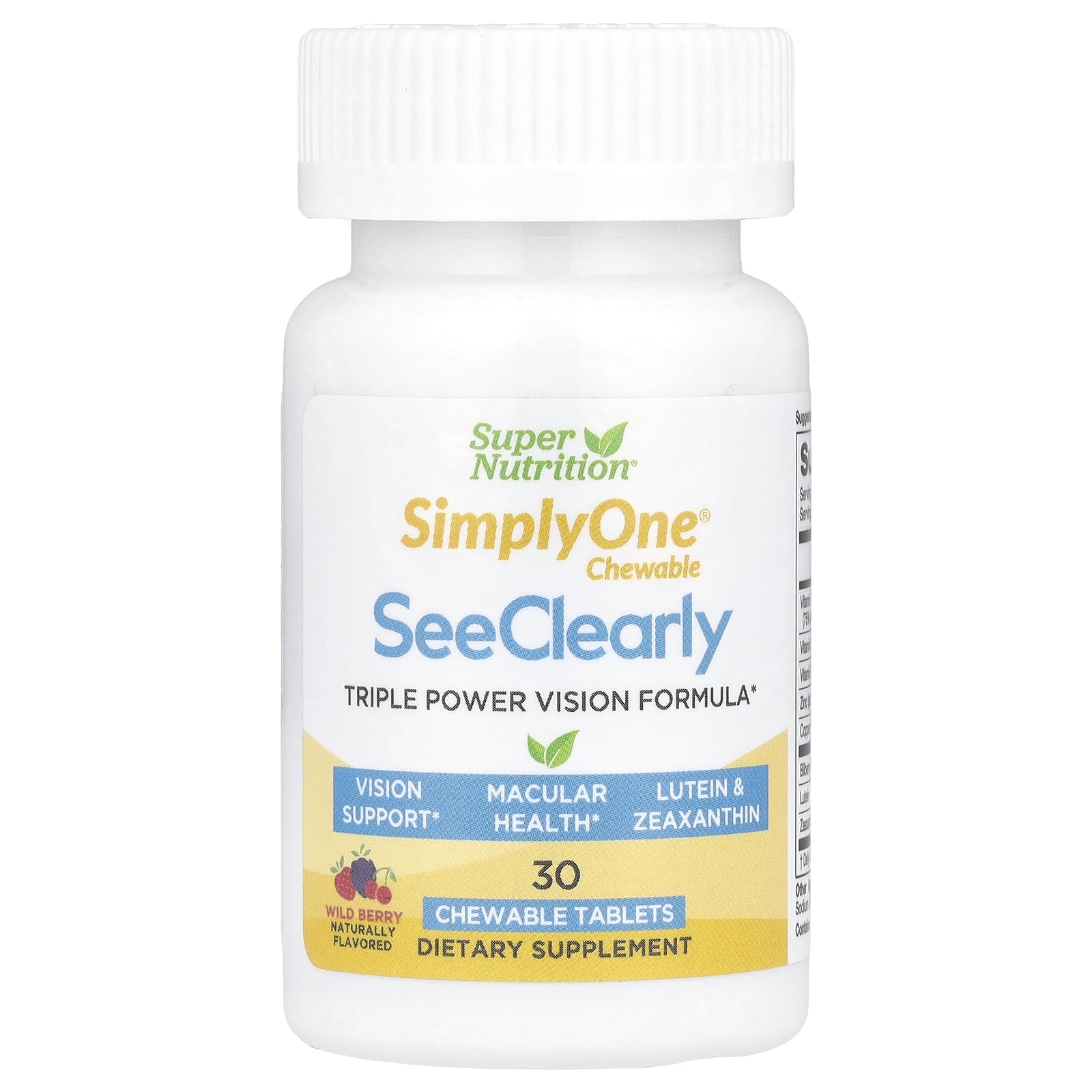 SuperNutrition SimplyOne See Clearly One/Day Tablet 30 Count