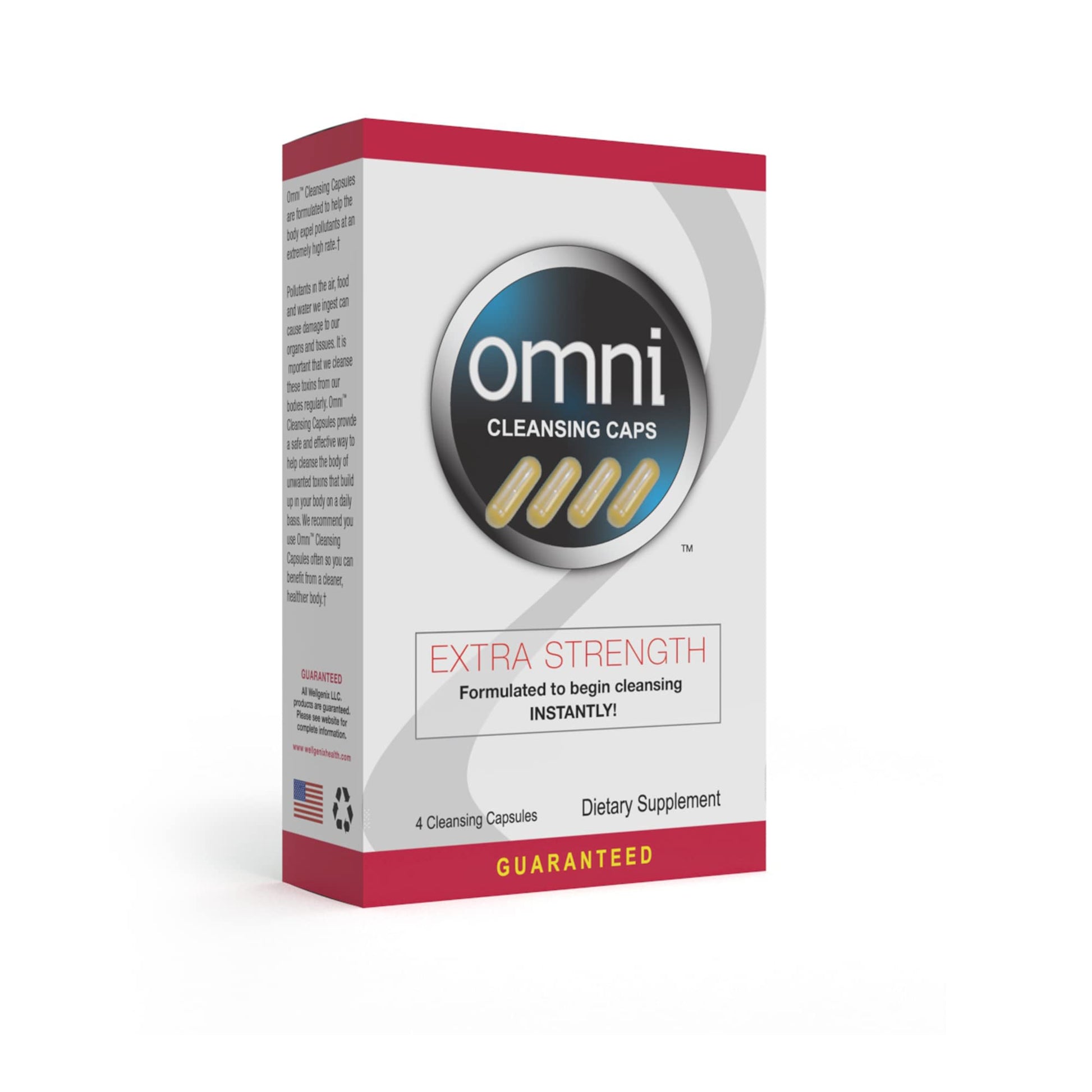 Wellgenix Omni Herbal Cleanse Detox Capsules 4 Count