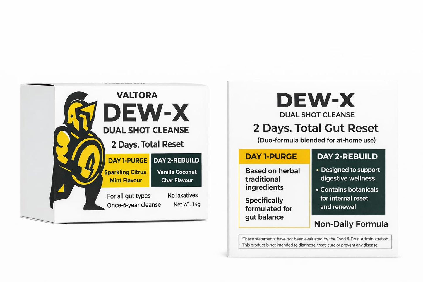 VALTORA Dew X Herbal Digestive Support – Plant-Based Gut Balance Formula – 2-Day System Tablets 2