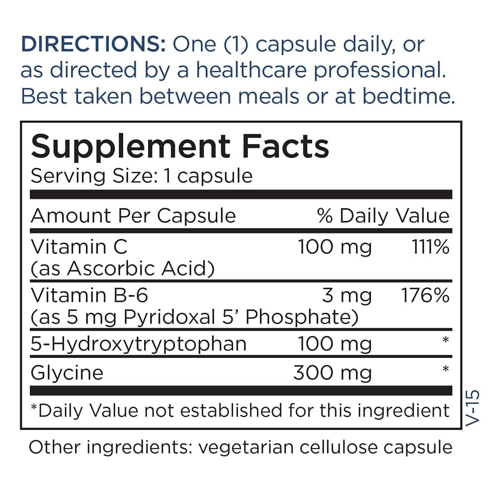 Metabolic Maintenance 5-HTP 100 mg Serotonin Capsules, 60 Count