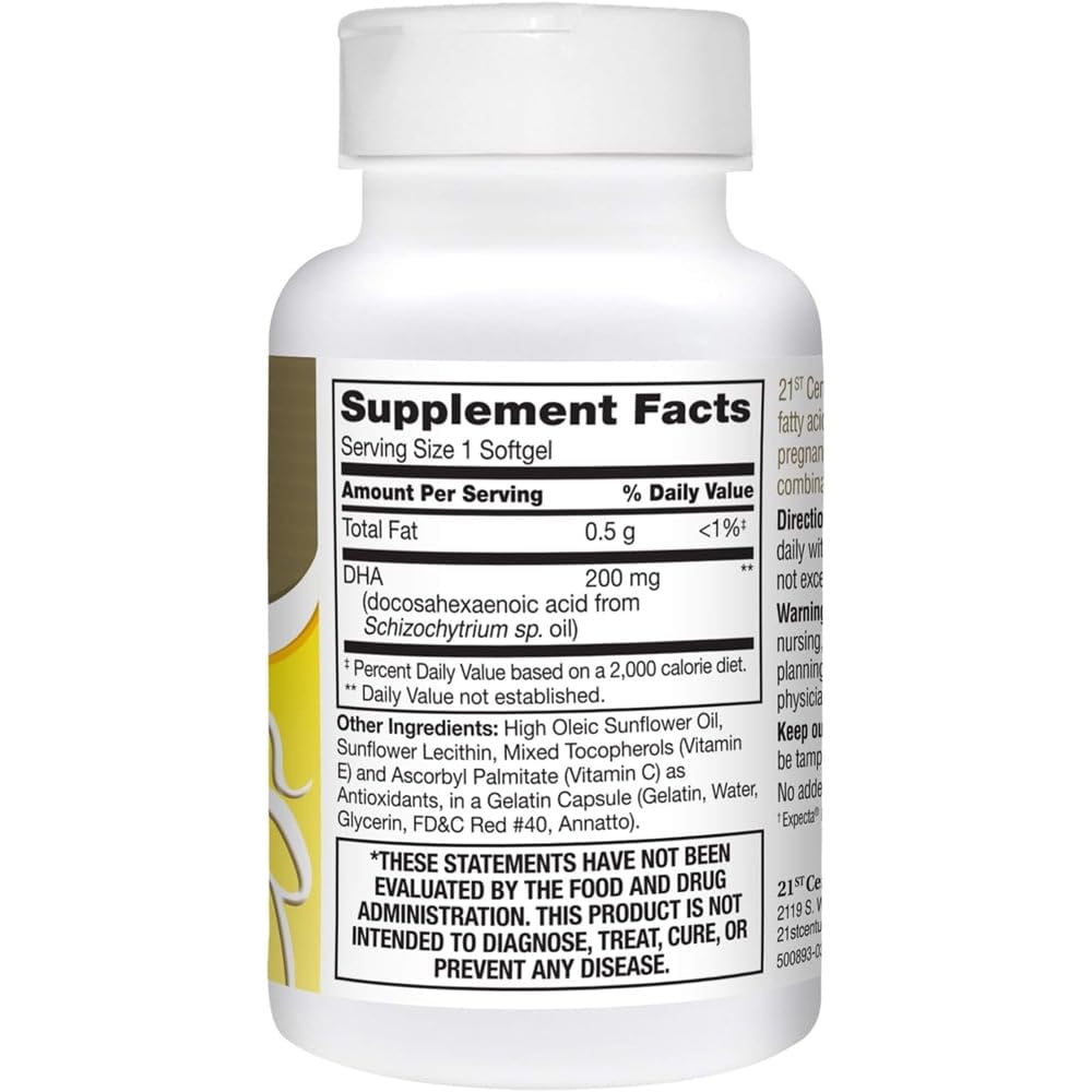 21st Century Prenatal DHA Softgels, 90 Count