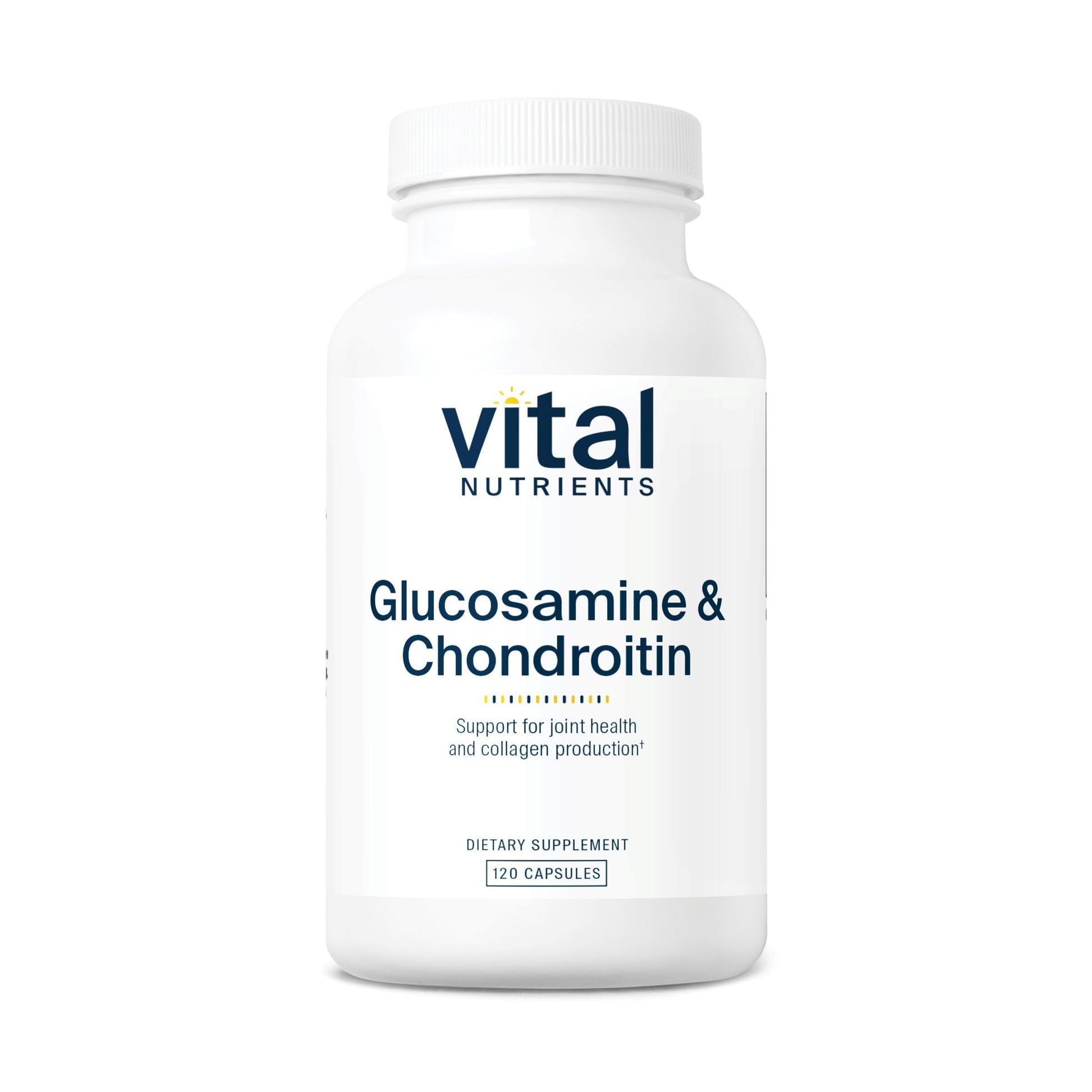 Vital Nutrients Glucosamine & Chondroitin - Healthy Cartilage, Mobility, and Joint Support Supplement - Gluten, Dairy, Soy Free - Non-GMO, 120 Capsules
